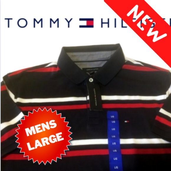 Tommy Hilfiger Other - Tommy Hilfiger MENS Striped Polo Shirt NWT